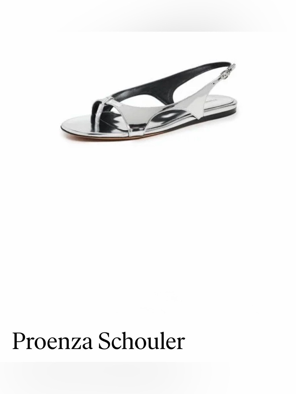 Proenza Schouler Slash Flat Thong Sandals